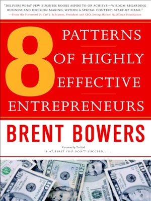 cover image of 8 Patterns of Highly Effective Entrepreneurs